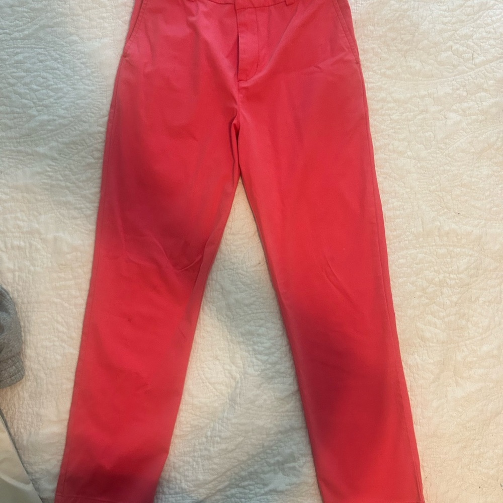Vineyard Vines boy’s BREAKER  PANTS (Color is jetty red but it looks more coral)